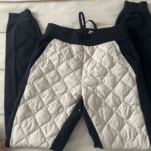 All Yoga High Waisted Airbrushed Winter Warm Moto Puffer Pant